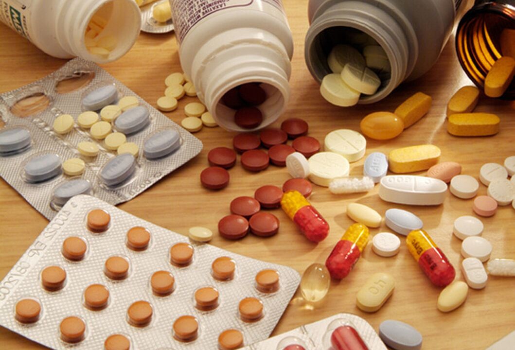 Různé léky pro léčbu prostatitidy